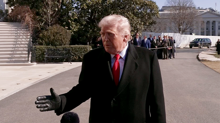 MOMENTS AGO: Trump speaks to reporters as he departs the White House - Fox News