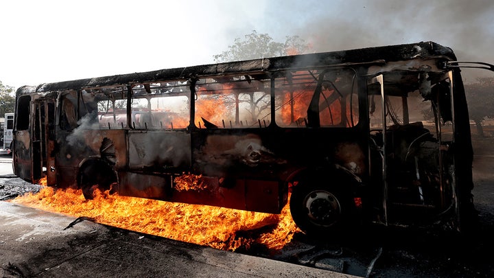 Bus on fire - Fox News