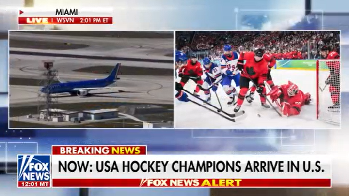 HAPPENING NOW: Team USA's Men's Hockey champions return to United States - Fox News