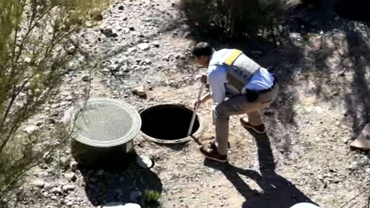 Aerial footage shows authorities searching manhole behind Nancy Guthrie's house - Fox News