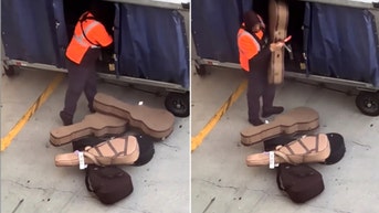 Outrage explodes after airport worker is caught throwing expensive guitars like trash - Fox News