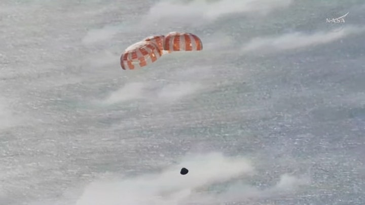 HAPPENING NOW: Artemis II parachutes deploy with astronauts just minutes away from splashdown - Fox News