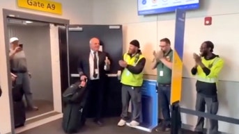 Rival airline pulls off emotional surprise for pilot after sudden company shutdown - Fox News