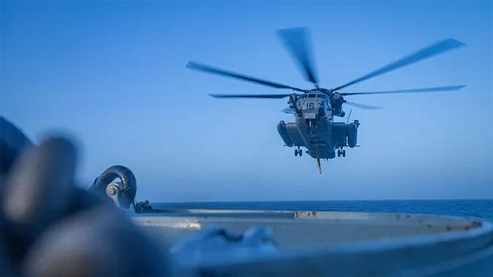 US Marine Corps unleashes monster helicopter as tensions escalate in key oil route - Fox News