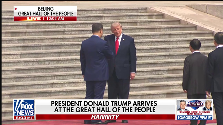 HAPPENING NOW: President Trump arrives for high-stakes summit with Xi in Beijing - Fox News