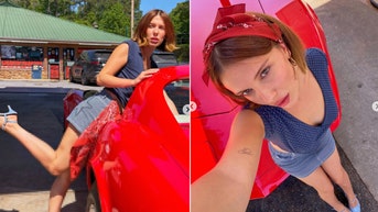Millie Bobby Brown stuns in polka-dot ensemble while debuting Americana line - Fox News