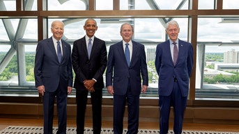 Joe Biden stands alone as Obama, Jill Biden exit stage - Fox News