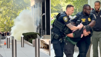Details emerge after suspect allegedly 'deployed an incendiary device' outside NYC federal building
