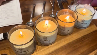 Las velas comestibles de un emprendedor se derriten para convertirse en sabrosas salsas y dulces para untar en los postres - Fox News