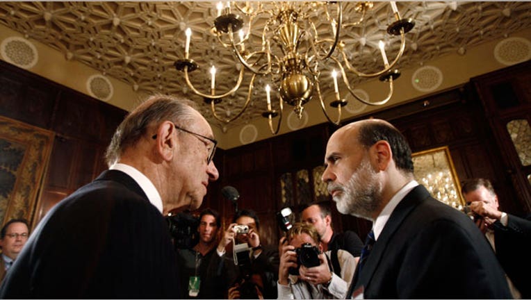 Image result for bernanke and greenspan