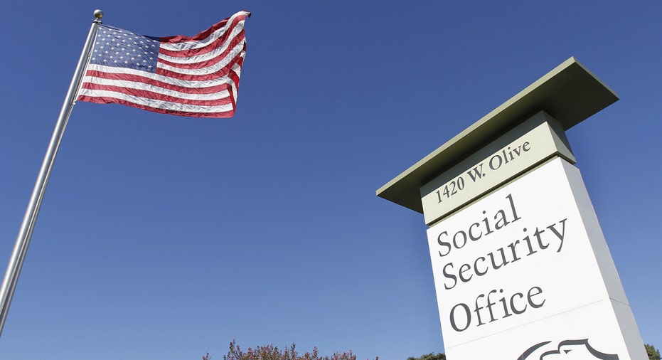 Social Security building and sign