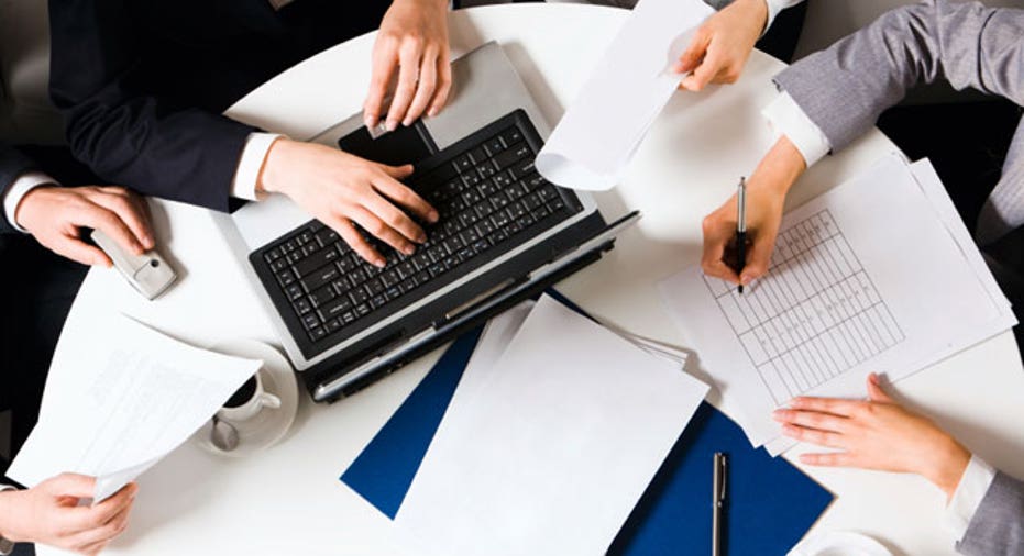 Business Planning Meeting at a Table