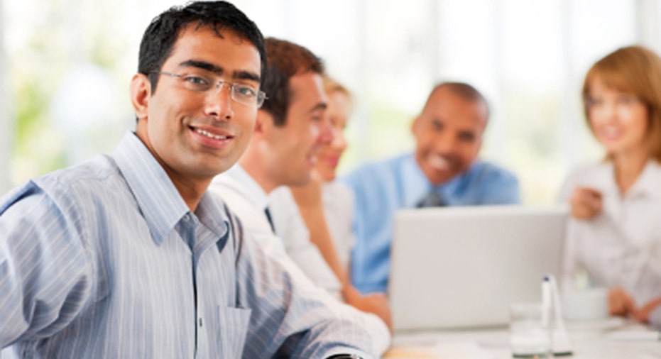 Group of businesspeople having a meeting.