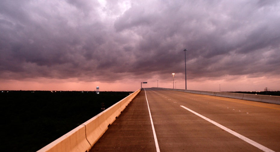 Empty Highway in Texas