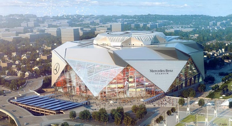 Atlanta Falcons Mercedes-Benz Stadium rendering FBN