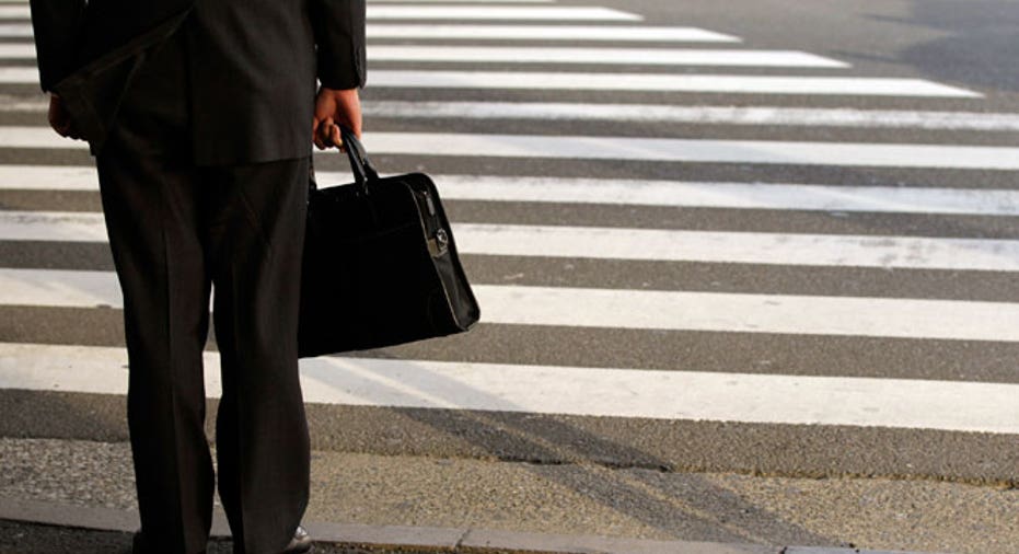 Businessman Holding Bag