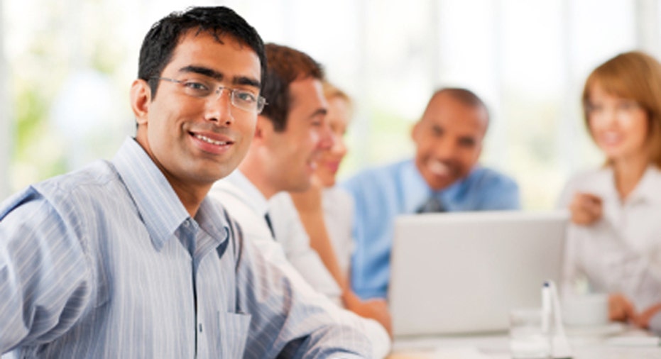 Group of businesspeople having a meeting.