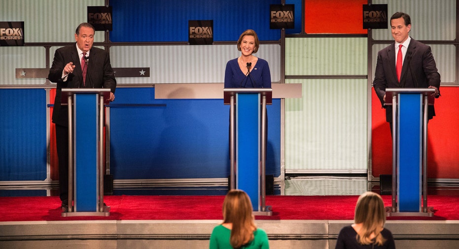 Carly Fiorina, Santorum, Mike Huckabee