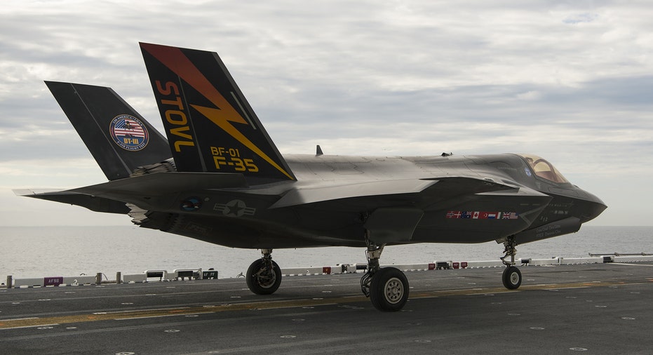 Lockheed Martin F-35 on aircraft carrier FBN