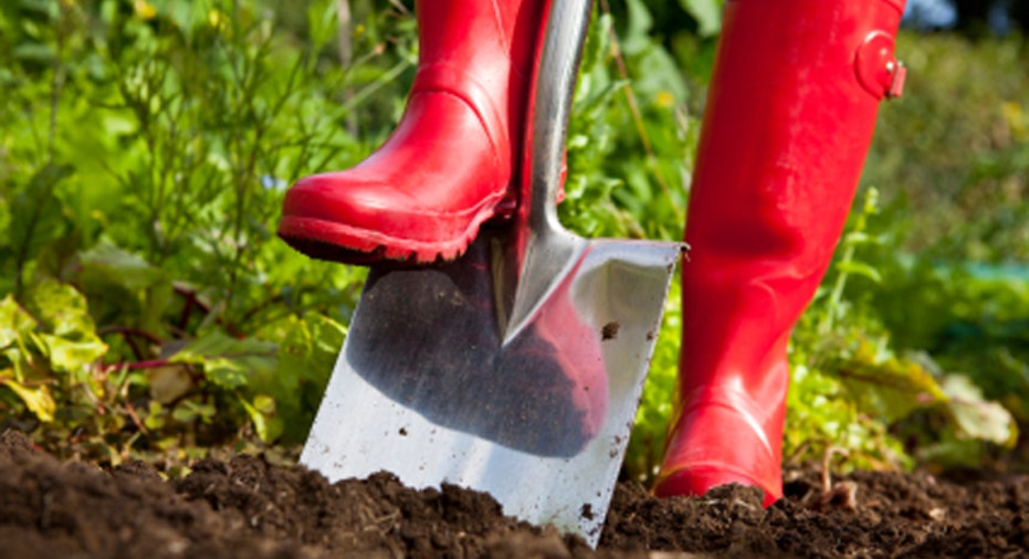 Digging With Red Boots