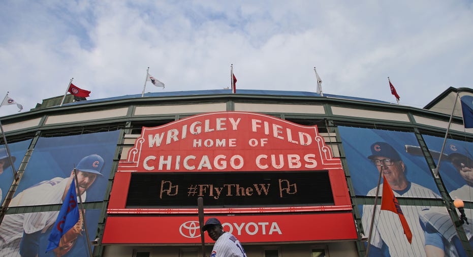 Wrigley Field exterior sign FBN