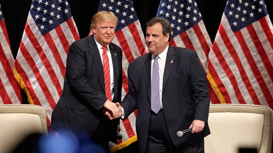 Donald Trump and Chris Christie FBN