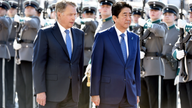 Japan leader Abe on Nordic tour talks with Danish leader