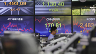 Global stock markets slip as China's growth slows