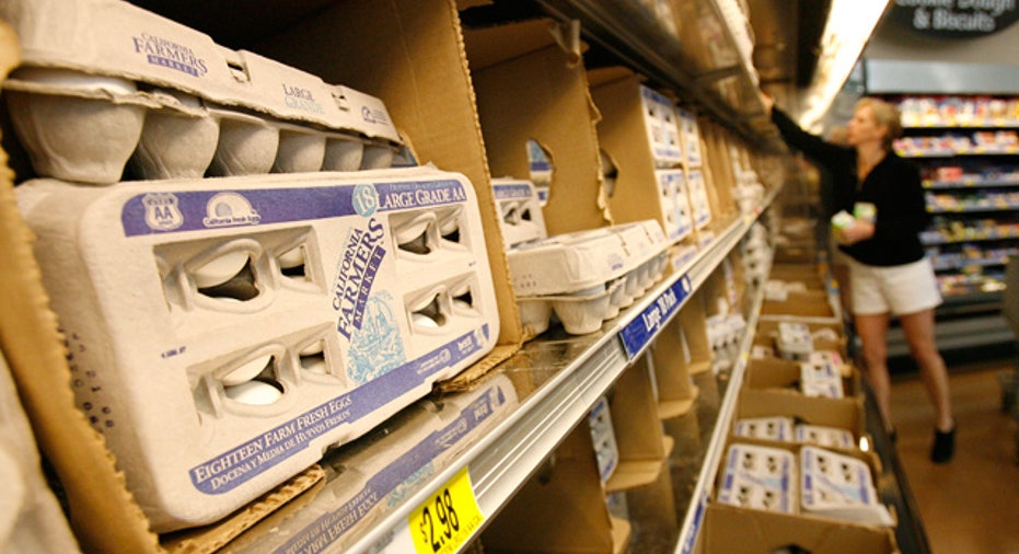 Eggs on Supermarket Shelf