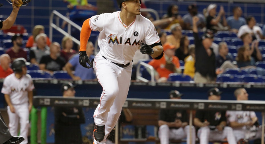 Giancarlo Stanton Miami Marlins AP FBN