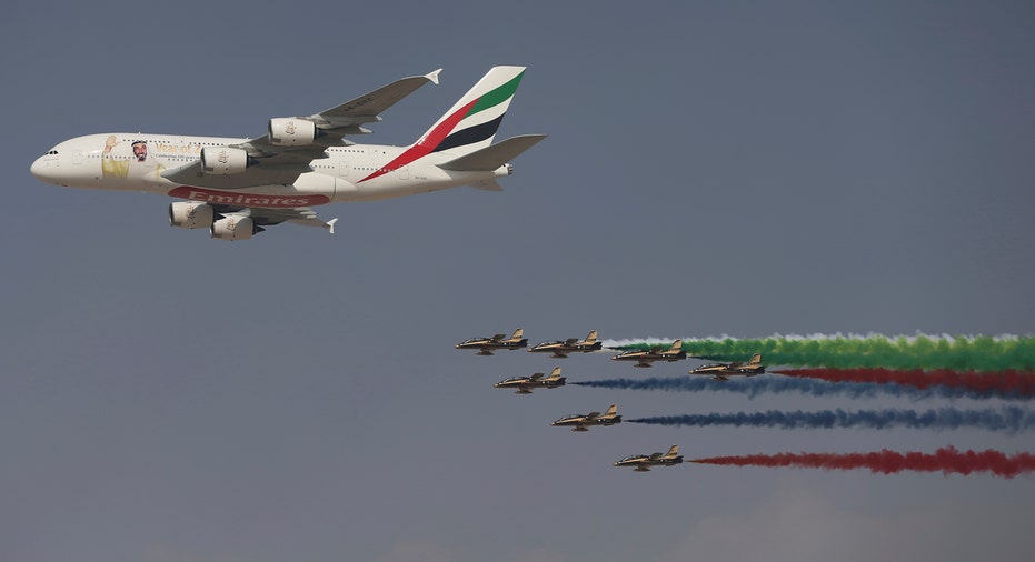 Dubai Air Show Airbus A380 AP FBN