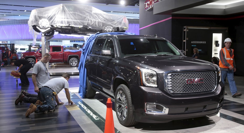 GMC Yukon Detroit auto show construction FBN