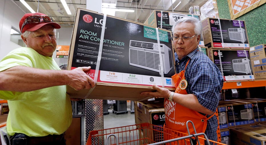 Home Depot customer with air conditioning unit FBN AP
