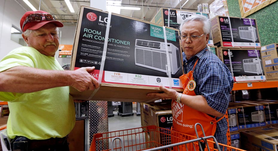 Home Depot customer with air conditioning unit FBN AP