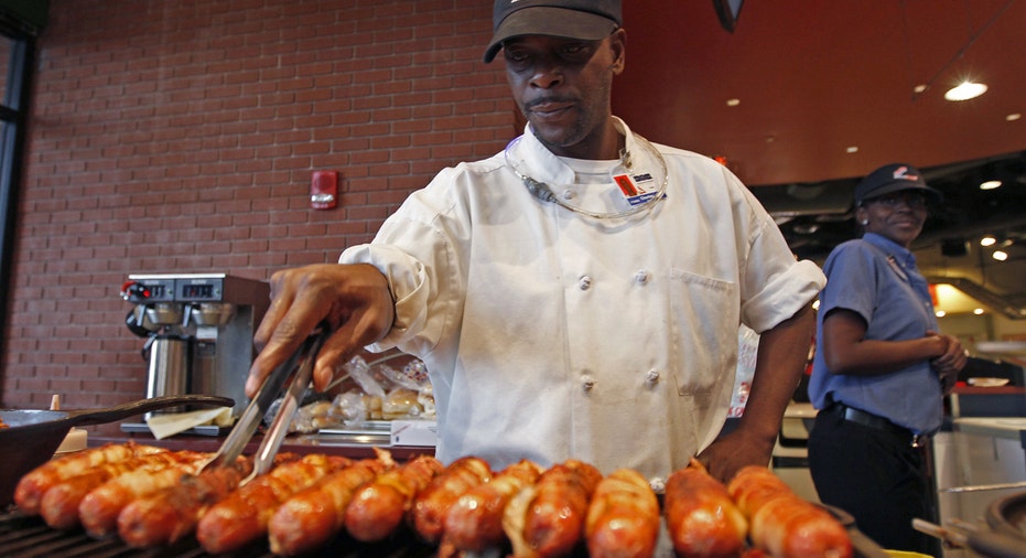 Hot dogs concession stand Busch Stadium Cardinals FBN