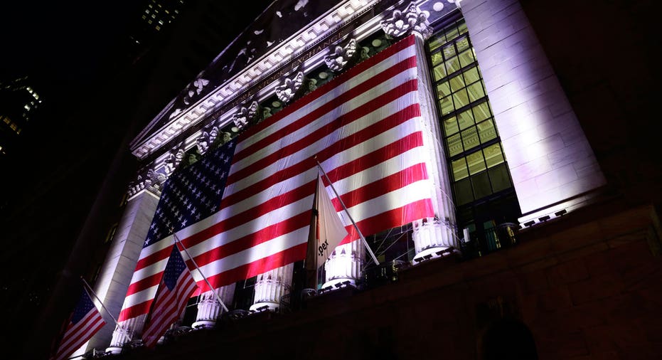 NYSE building American flag AP FBN