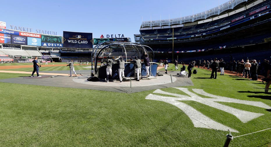 Yankee Stadium before 2017 AL Wild Card Game AP FBN