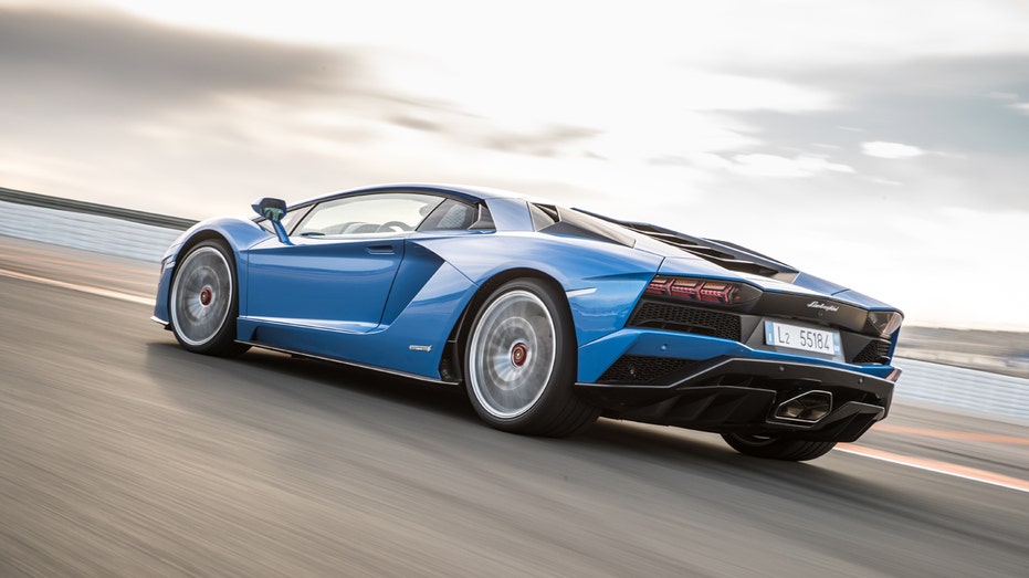 Lamborghini Aventador S blue FBN