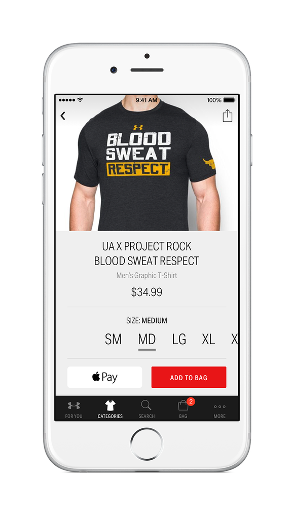 Under armour shopping app clearance