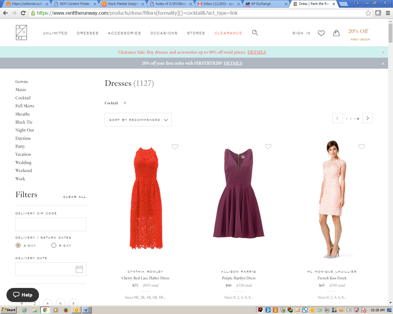 runway clothing website