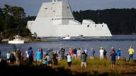Navy's futuristic destroyer makes port call in Rhode Island