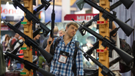 Gun industry converges near Las Vegas mass shooting site