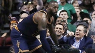 LeBron James Avoids Pats Coach Bill Belichick in Courtside Collision