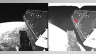 Tiny particle blows hole in European satellite's solar panel