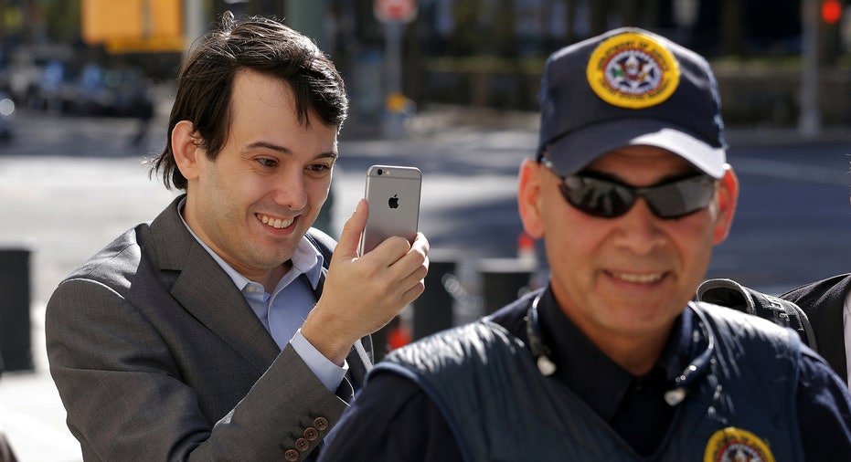 Martin Shkreli arrives for a hearing at U.S. Federal Court in Brooklyn, New York, October 14, 2016