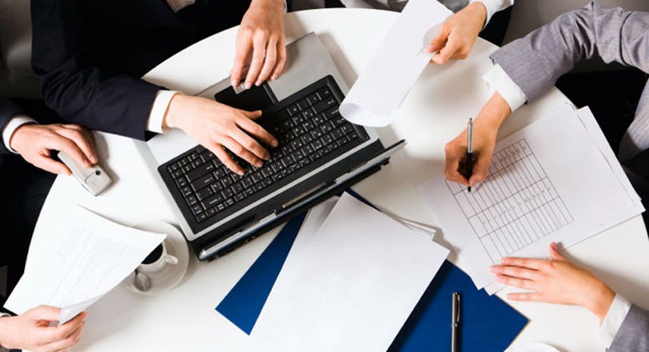 Business Planning Meeting at a Table