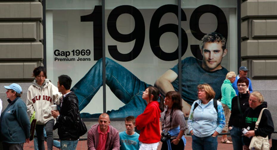 Shoppers at the Gap in San Francisco, Reuters