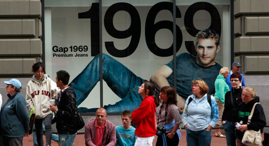 Shoppers at the Gap in San Francisco, Reuters