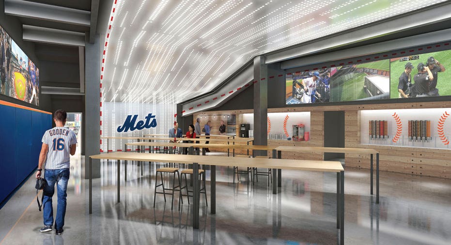 Mets Citi Field Home Plate Club interior rendering FBN