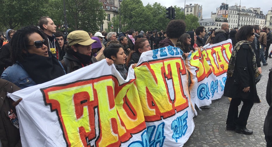 French protesters swarm the streets in presidential election fallout